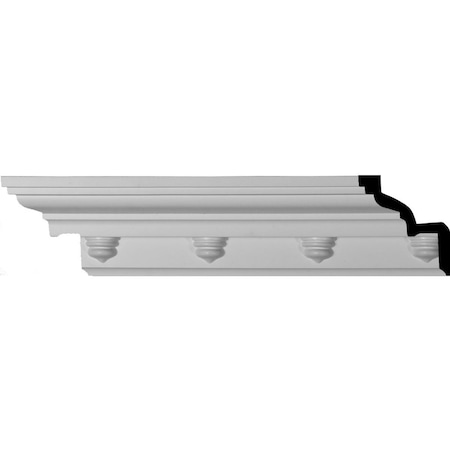 Ekena Millwork SAMPLE - 3 1/2"H x 3 1/2"P x 5"F x 12"L Nouveau Crown Moulding SAMPLE-MLD03X03X05NO